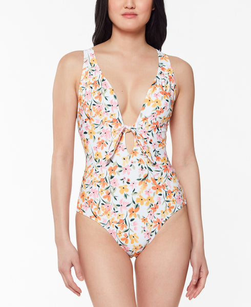 Summer Dreaming Tie-Front One-Piece Swimsuit